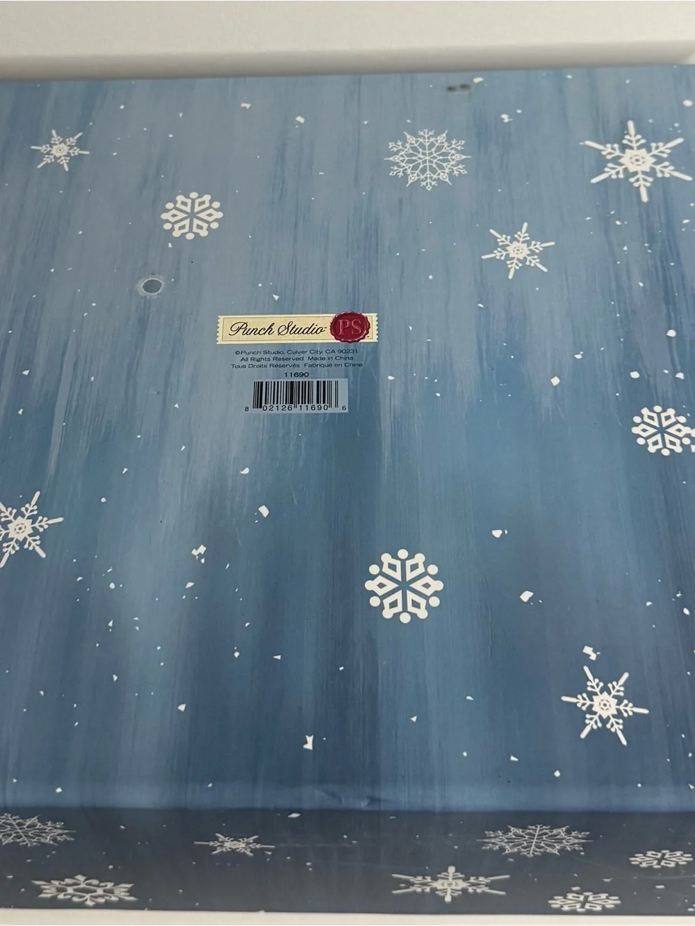 Gift Box “All Is Bright “Blue Holiday with Gold Script